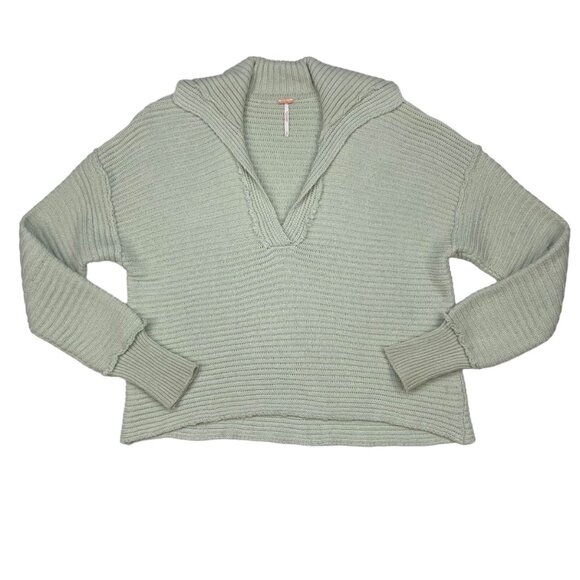 Free People Marlie Pullover Sweater S Green 50 Shades Of Sage - Picture 12 of 12